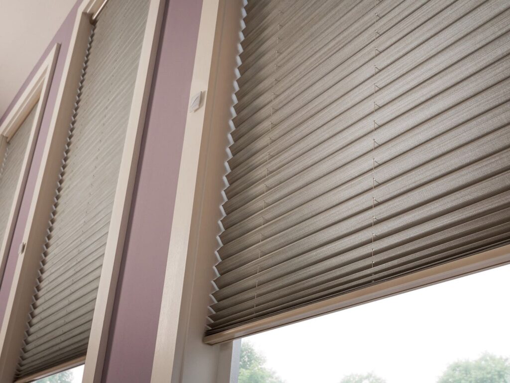 Pleated window shades example brandon 1