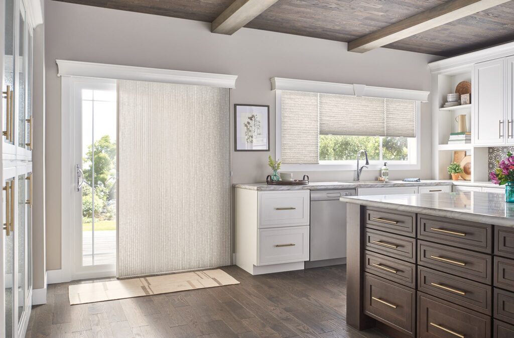 Vertical Honeycomb Shades On Sliding Doors brandon 1